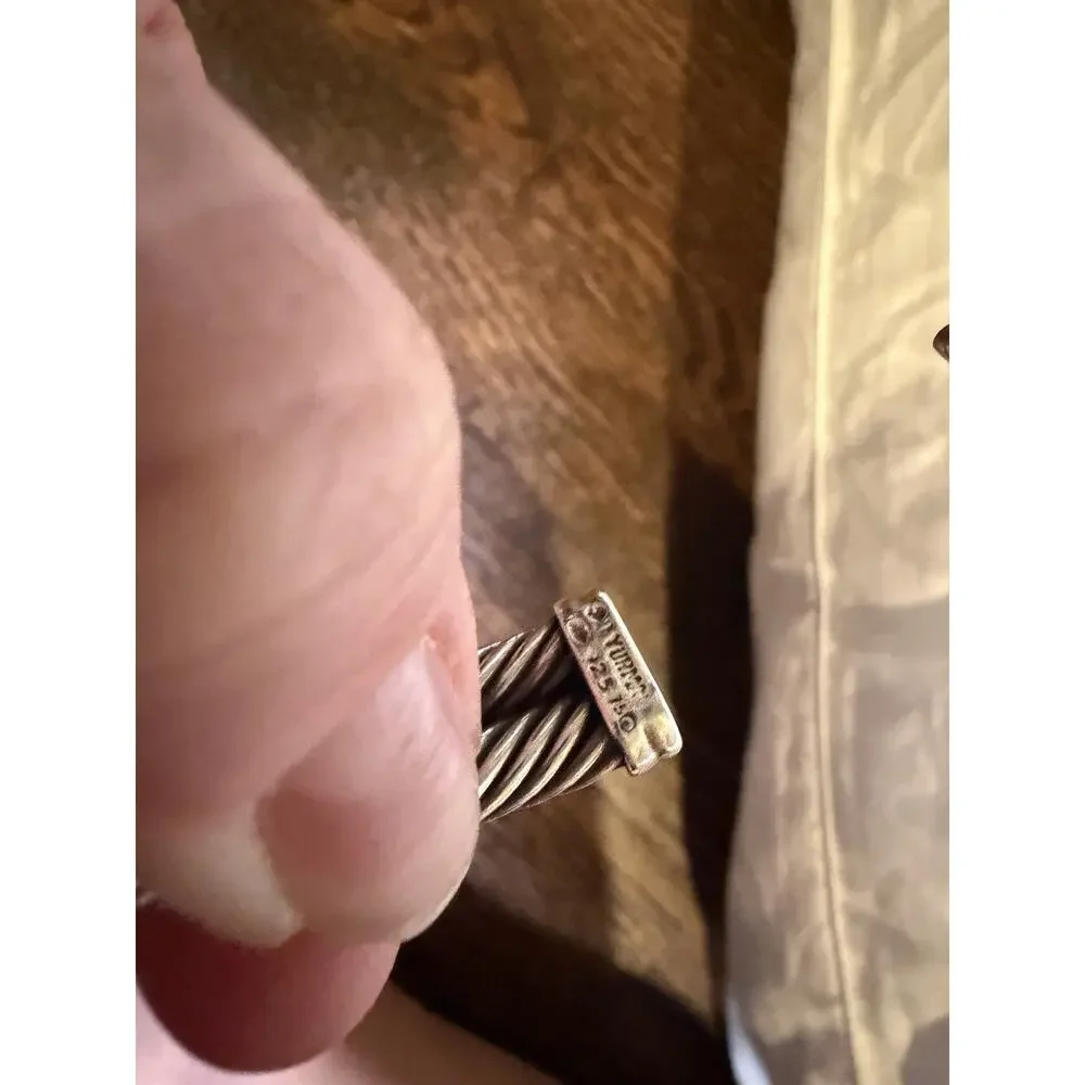 DAVID YURMAN DIAMOND X DOUBLE CABLE BRACELET - Picture 7 of 7